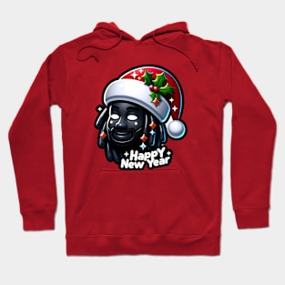 black color Xmas Design Hoodie